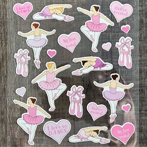 💞 New Ballet Dance Recital Ballerina Scrapbook Craft Stickers